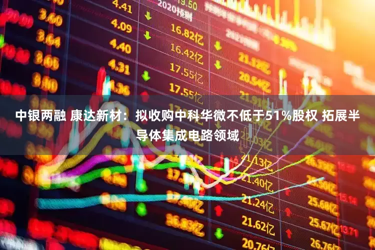 中银两融 康达新材：拟收购中科华微不低于51%股权 拓展半导体集成电路领域