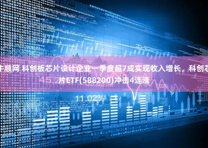 牛顺网 科创板芯片设计企业一季度超7成实现收入增长，科创芯片ETF(588200)冲击4连涨